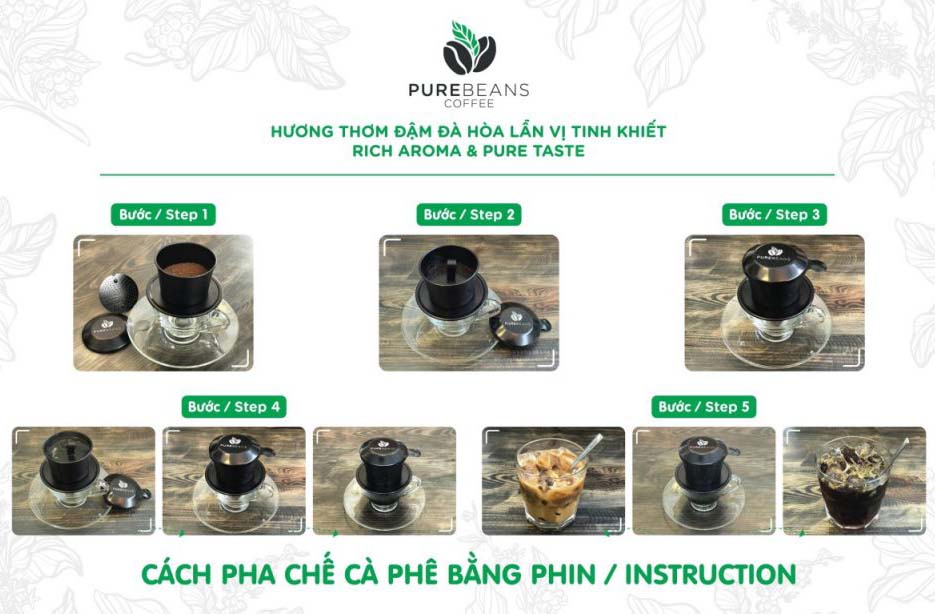 Cách pha chế cà phê bằng phin